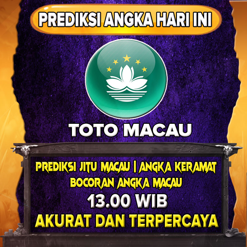 Prediksi Macau 13.00 WIB Selasa 27 Februari 2024. Prediksi Macau jitu merupakan salah satu metode/cara untuk mendapatkan bocoran